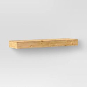 Threshold -  Modern Wood Wall Mounted Shelf Storage F Natural